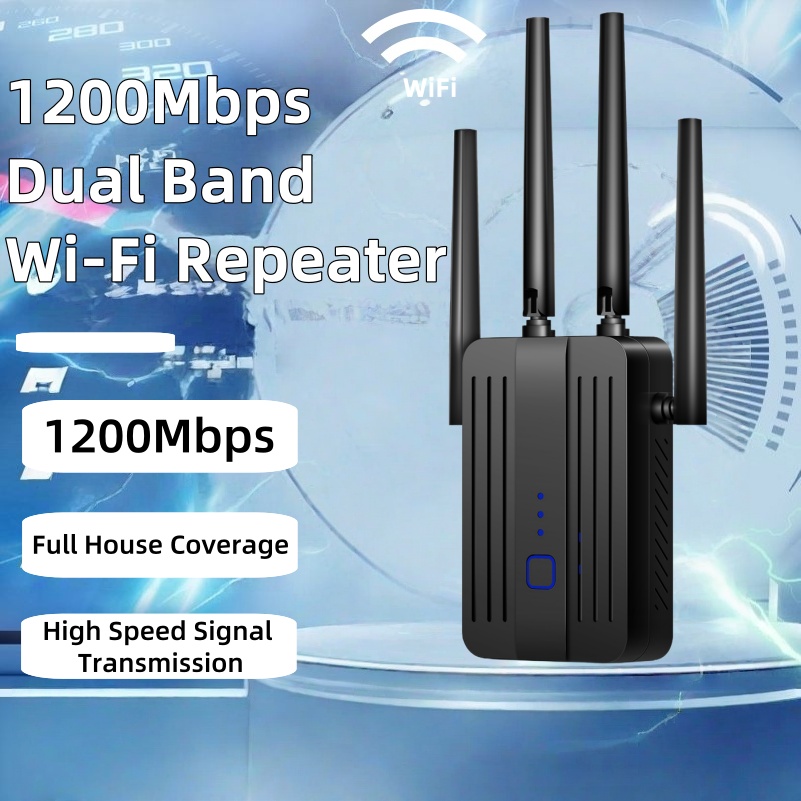 WiFi Repeater Extender 1200Mbp - Home Security And Internet avaliação e preço