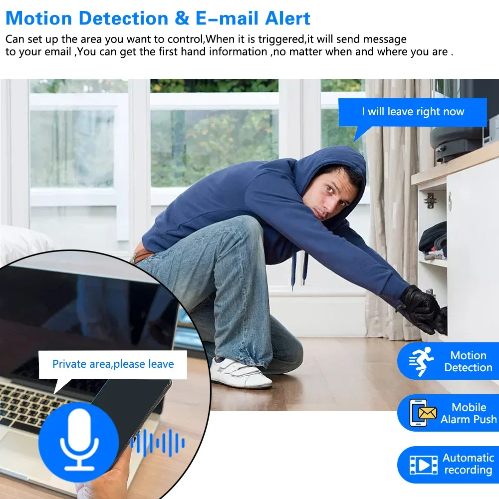 5MP HD Video WIFI Surveillance - Home Security Systems Wireless avaliação e preço