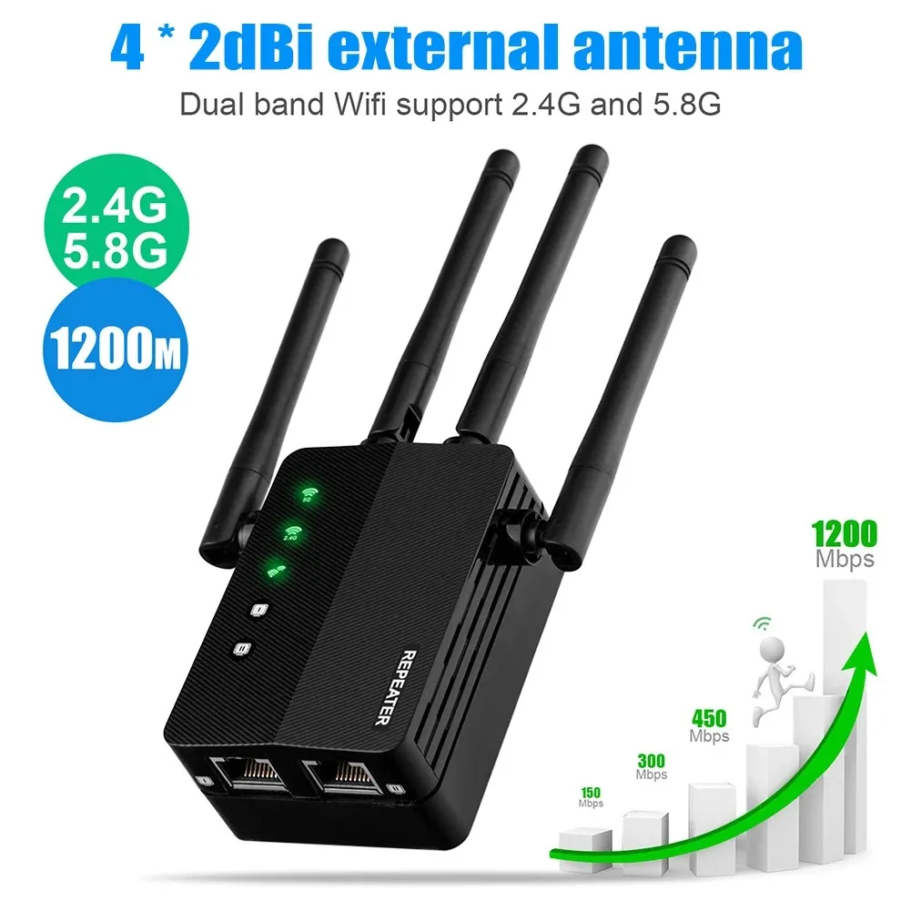 WiFi Extender Featuring 2.4/5. - Home Security And Internet avaliação e preço
