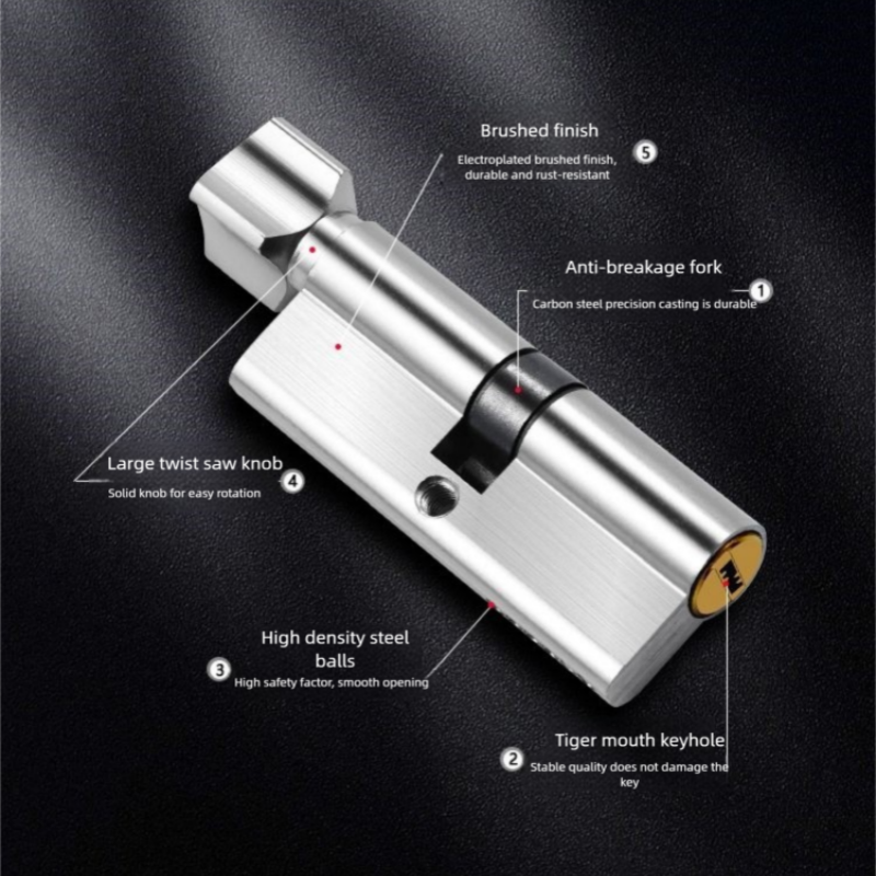 Wooden Door Lock Cylinder with - Home Security Locks For Doors avaliação e preço