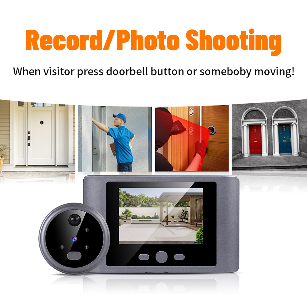 Wireless Peephole Video Doorbe - Home Security Systems Wireless avaliação e preço