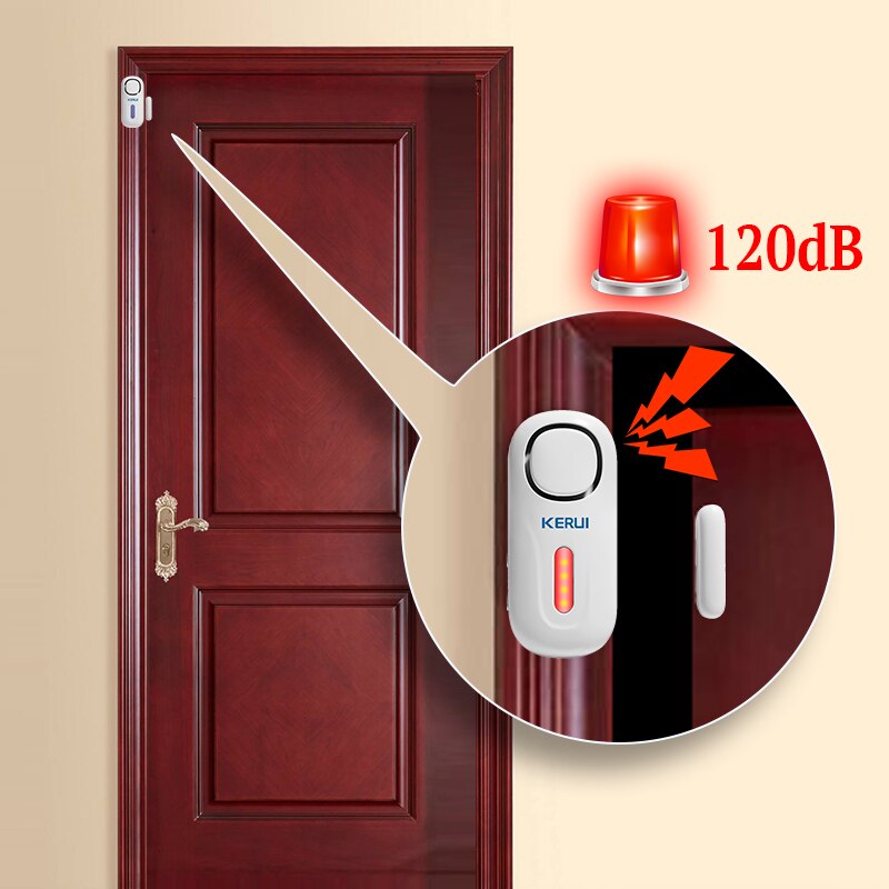 KERUI 120DB Wireless Door/Wind - Home Security Lights avaliação e preço