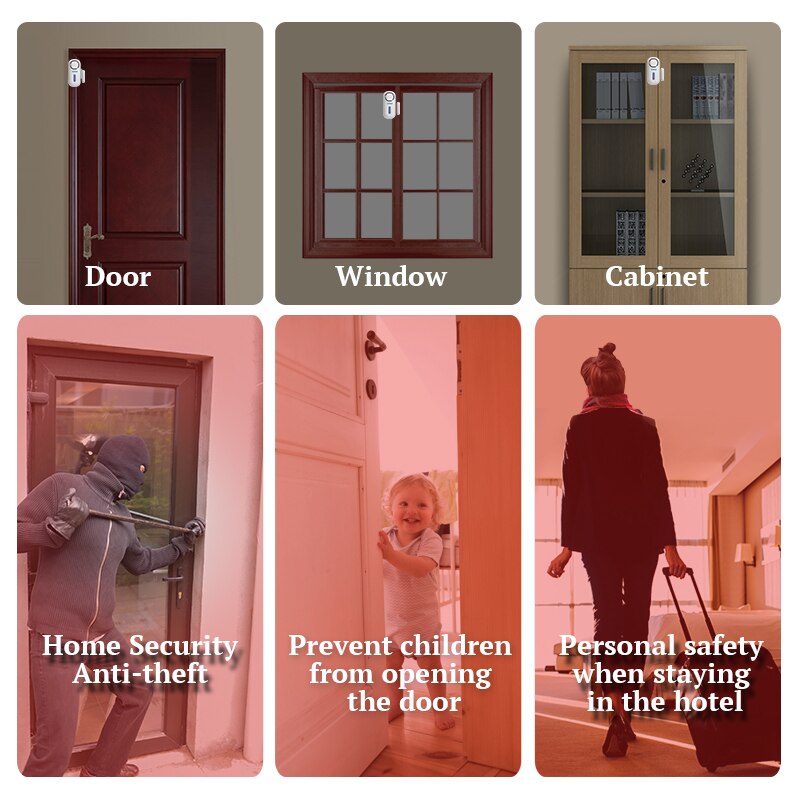 KERUI 120DB Wireless Door/Wind - Home Security Lights avaliação e preço