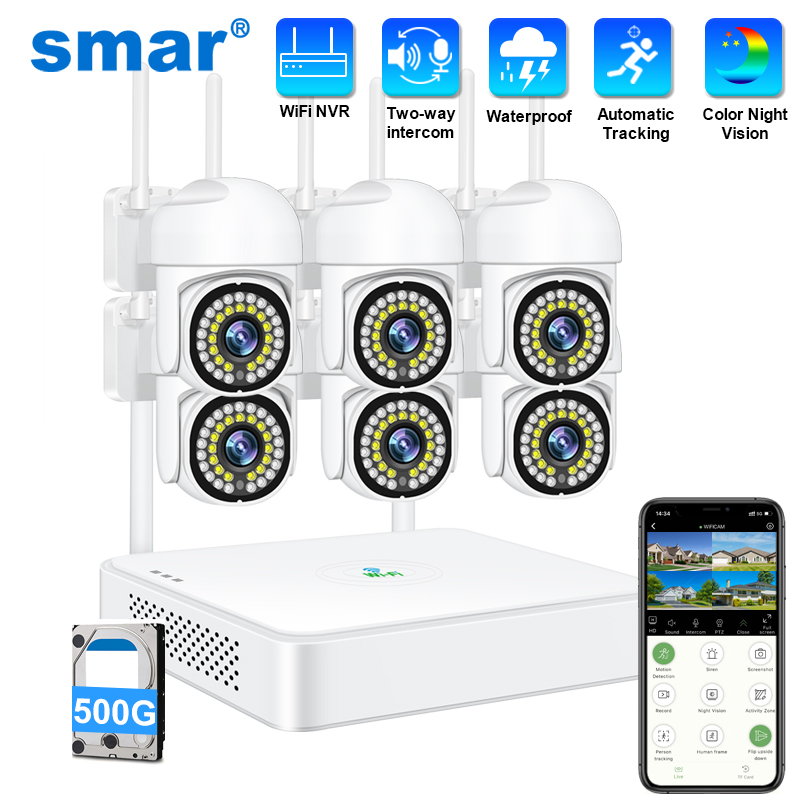 Smar 3MP Wireless CCTV Securit - Home Security Systems Wireless avaliação e preço