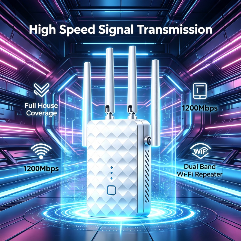 1200Mbps WiFi Repeater Wireles - Home Security And Internet avaliação e preço