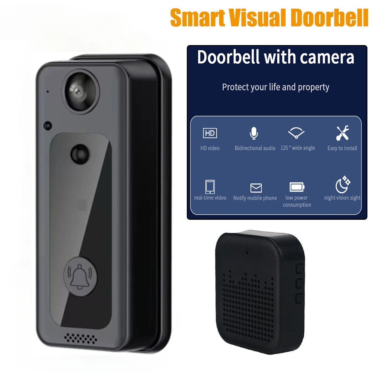 Wireless Doorbells Wifi Video  - Home Security Ring Camera avaliação e preço