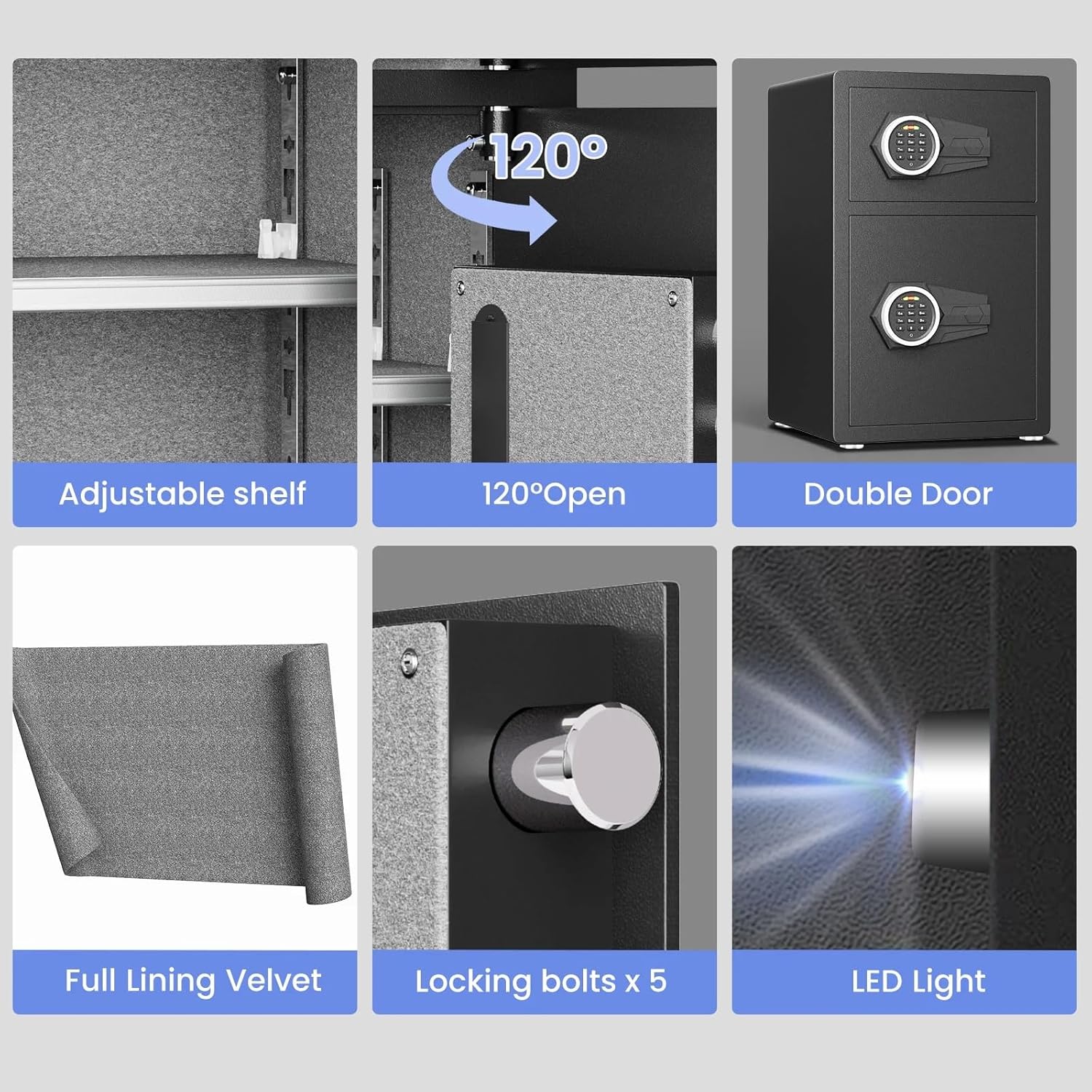 5.0 Cu Ft Fireproof Waterproof - Home Security Lights avaliação e preço