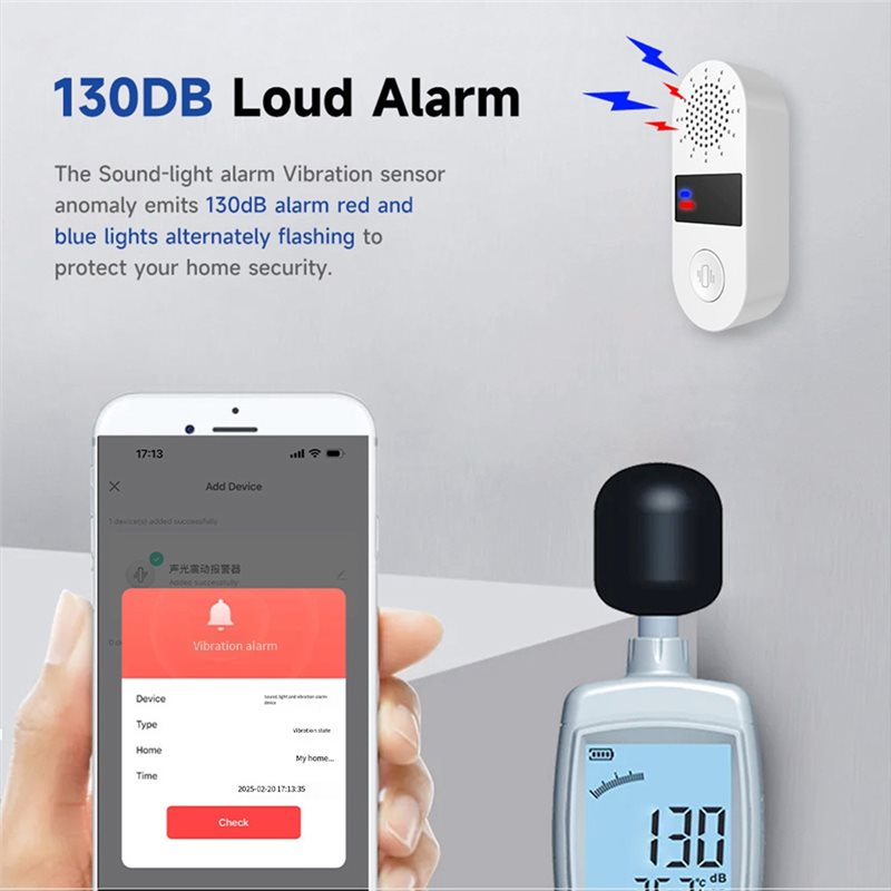 A25P Tuya Wifi Vibration Senso - Home Security Lights avaliação e preço