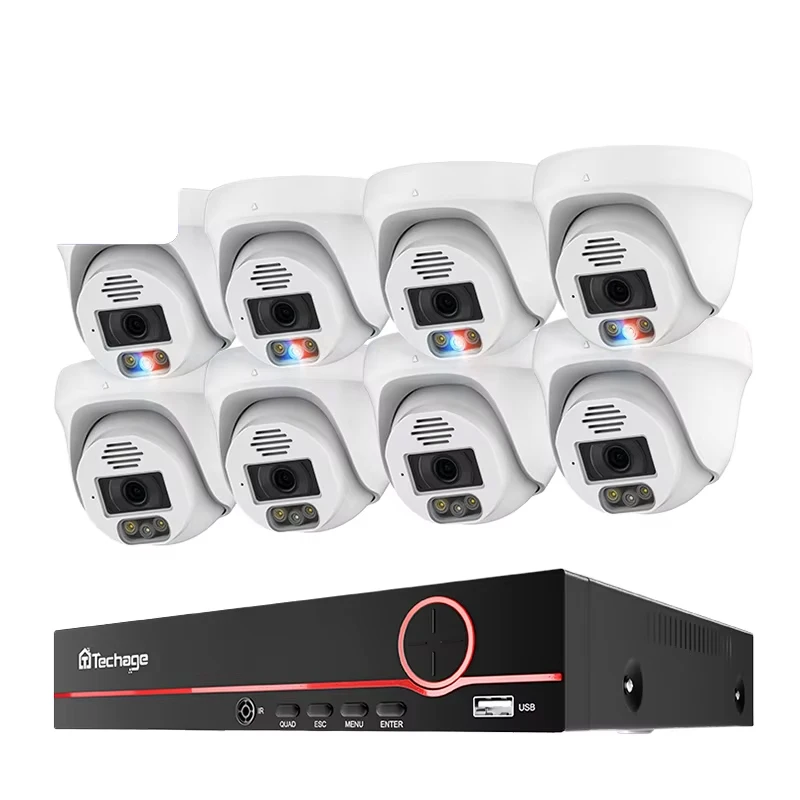 For Techage Home 8MP CCTV Secu - Home Security Options avaliação e preço